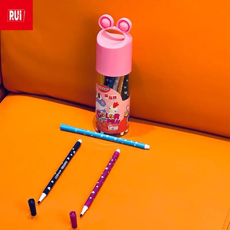 

12-24 Colors Washable Watercolor Pen Kawaii Cute Water Color Pencil Art Watercolor Marker Pen Lucky Bottle Student Art Supplies