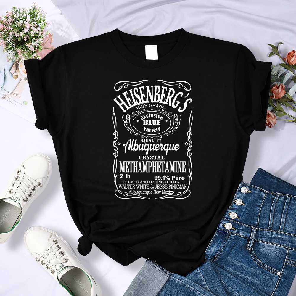 

Heisenberg'S High Reade Women T Shirt Summer Breathable Tshirt Street Oversize Short Sleeve Crewneck Oversized Female T-Shirts