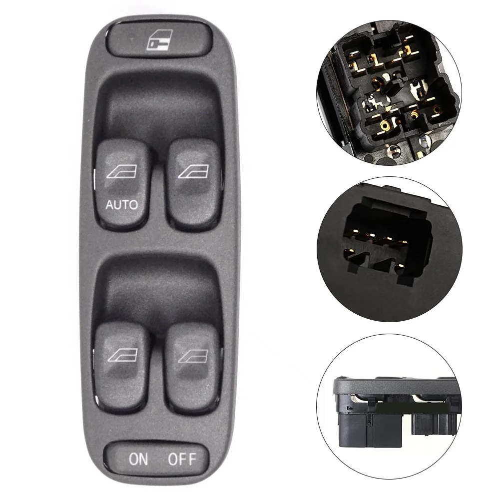 Номер OEM Black Abs 8638452 Для Volvo для V70 1995-00 S70 1998-00 кнопка переключателя подъема стекла