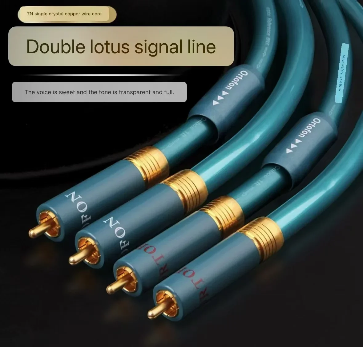 Аудиокабель Ortofon 1 paar 8n verzilverde RCA сег балансир Lotus signaal