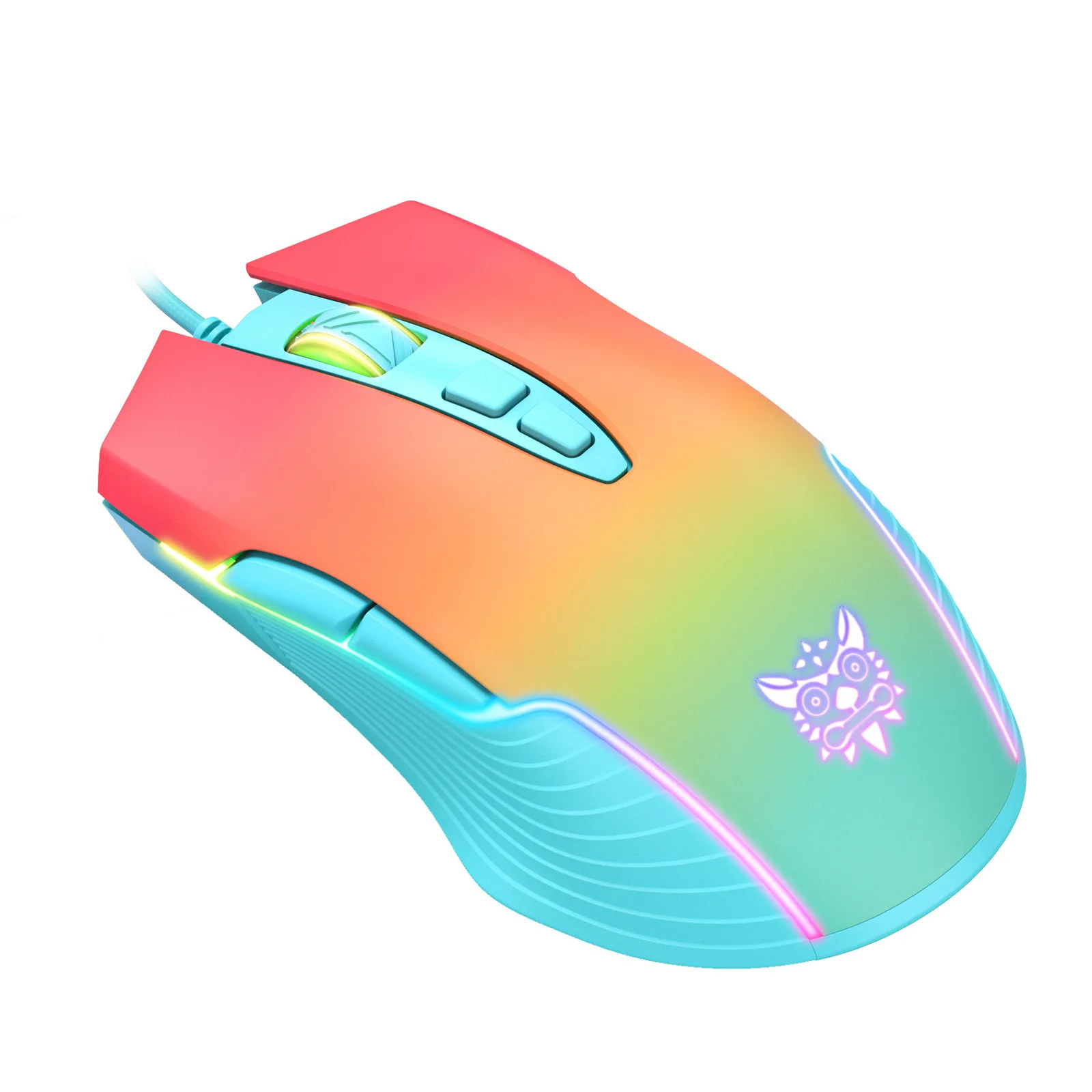

6400DPI Color Gaming Mouse Wired Mouse USB Computer Mouse Gaming RGB Gamer Ergonomic Mouse 7 Buttons for PC Laptop