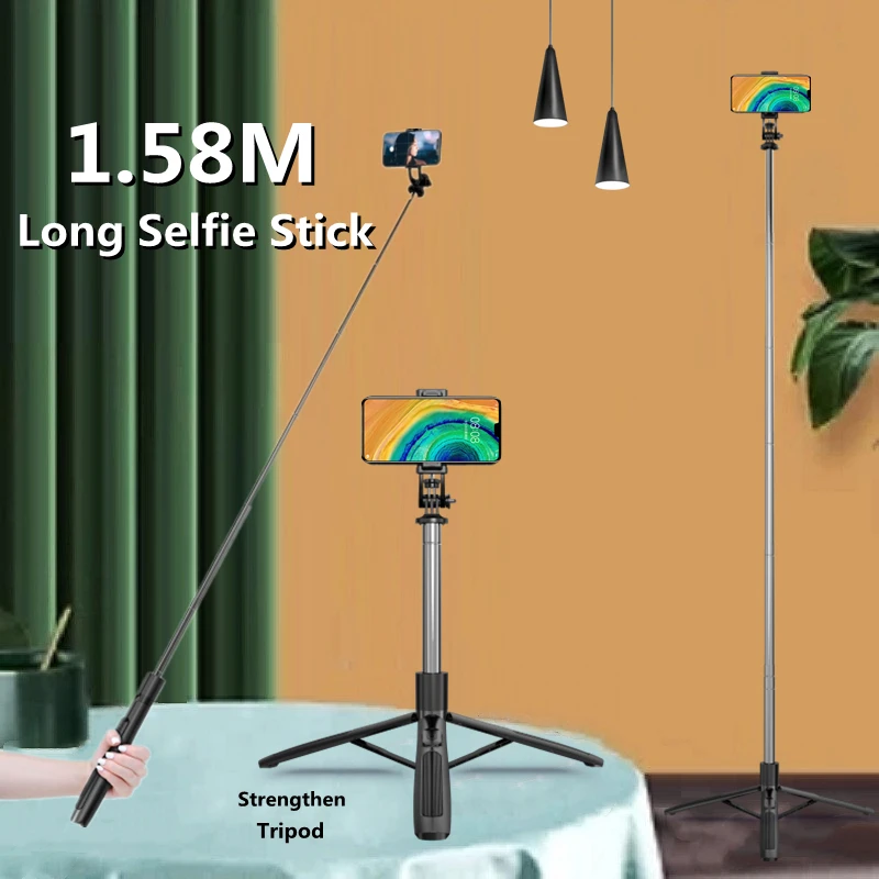 

New Big 5 in 1 Extendable Selfie Stick Foldable tripod monopod With Bluetooth shutter For GoPro SJCAM Cameras Phone