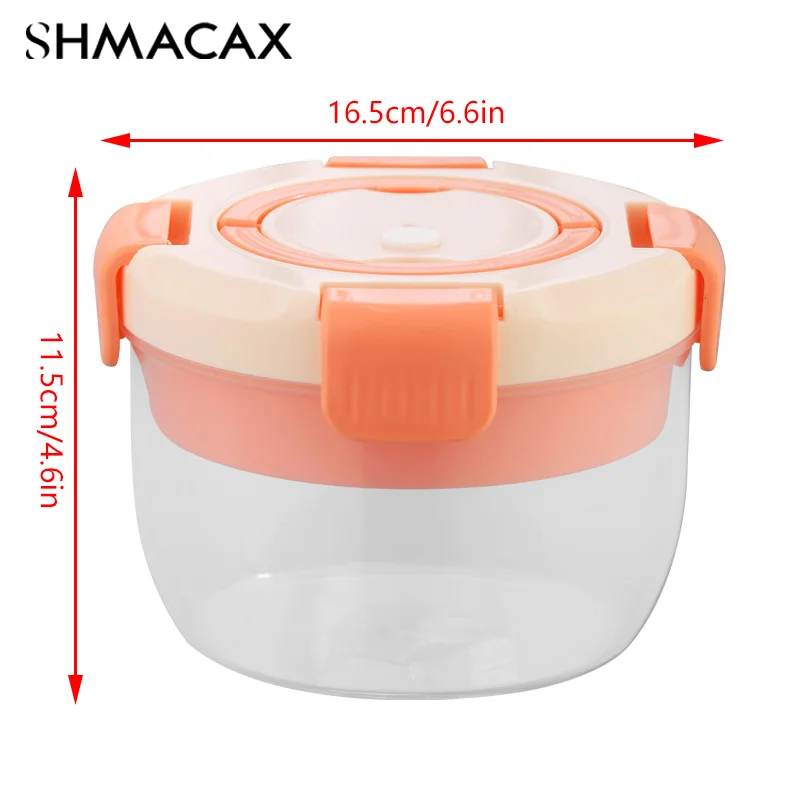 Портативные 2-слойные Салатники С Вилкой 1300 Мл Контейнер Для Обеда