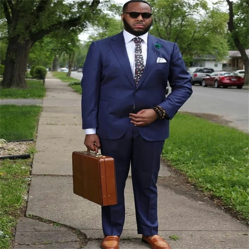 Мужские костюмы больших размеров Terno Блейзер Повседневный деловой однобортный