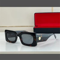 retro leopard print rectangular sunglasses for women fashion designer glasses outdoor recreation sunshade mirror