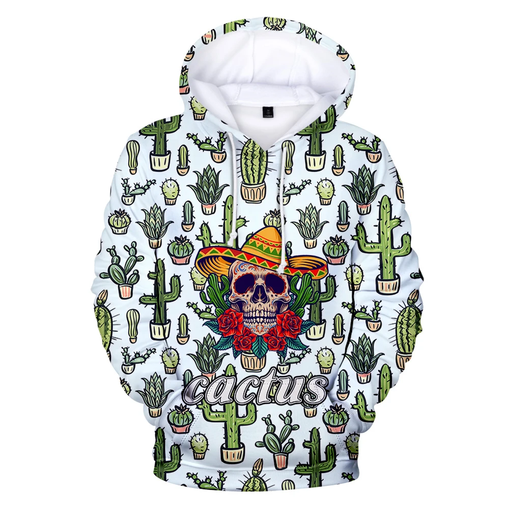 

3D Prints Hoodies Women Men Long Sleeve Sweatshirts Hot Sale Unisex Casual Hooded cactus Print