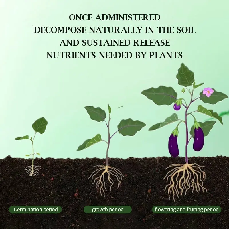 Description Picture 6 of item100g Gardening Universal Slow-Release Tablet Organic Fertilizer Plant Flowers Nitrogen Phosphorus Potassium Slow Release Agent