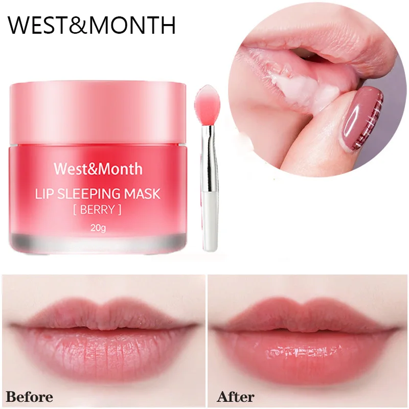 Night Moisturizing Sleeping Lip Mask Remove Dead Skin Cutin Fade Lip Lines Anti Drying Crack Nourishing Repair Lips Beauty Care