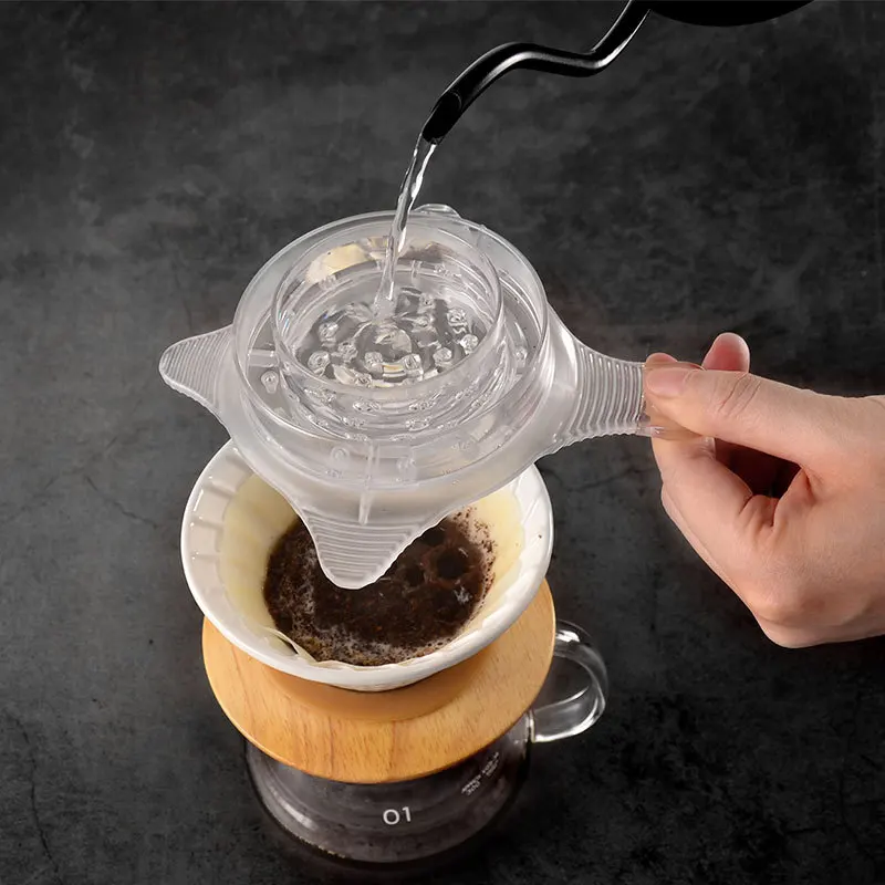 

Ручной фильтр для кофе и душа, фильтр для кофе и чая, равномерно помогает чашке для экстракции многоразового использования, аксессуары для к...