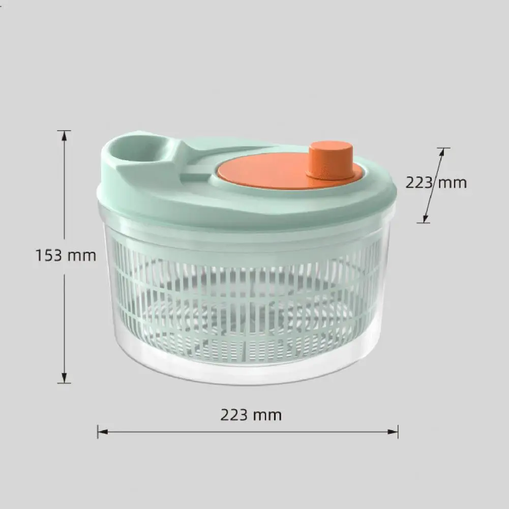 Дегидратор для овощей вращающийся блешень салата с сливной корзиной дренажные