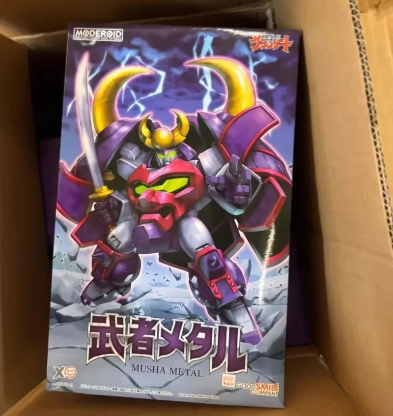 Фото В наличии Оригинальная сборная модель GSC MODEROID Madou King Granzort Musha Metal, 12 см, ПВХ, подвижная, аниме-меха, коллекционная игрушка №2
