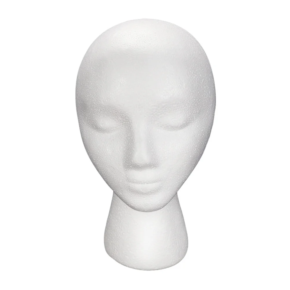 

Head Mannequindisplaystand Hat Female Styrofoam Hair Model Holder Heads Cap Stands Forretail Jewelry Makeup Pieces Scarf
