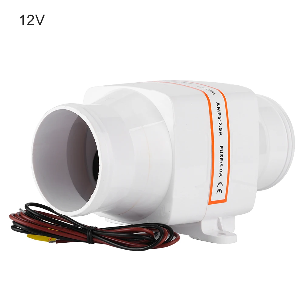 

3inch In-Line Marine Bilge Air Blower Mute Strong Ventilation Fan for Yacht Boat RV 12V marine marine marine marine