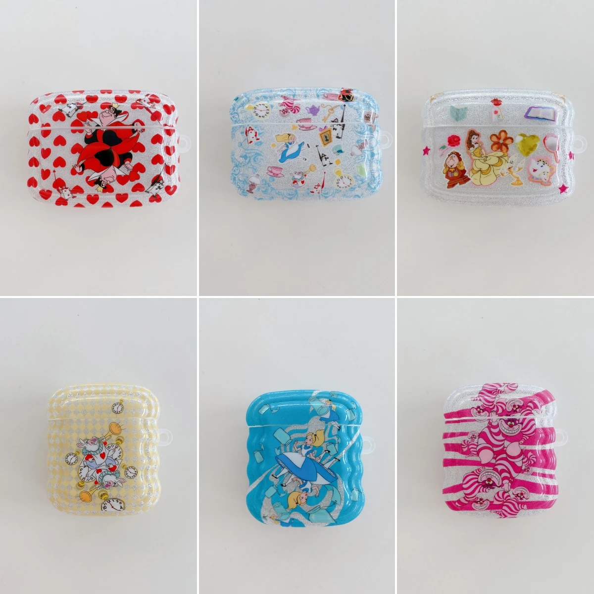 

For AirPods 3 1 2 Case Glitter Shiny Cartoon Princess Soft Silicone Cover For AirPods Pro 2 Girls Colorful Earphone Charging Box