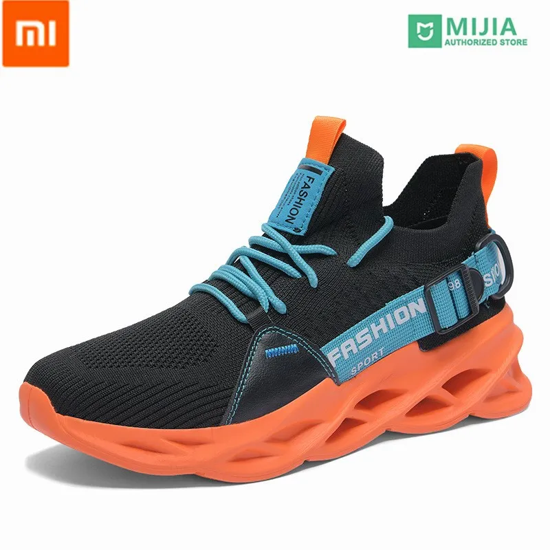 

xiaomi mijia 1th Men's Running Shoes 45 Size 46 Men's Shoes Flying Weave Blade Sole Breathable Light Running Couple Shoes