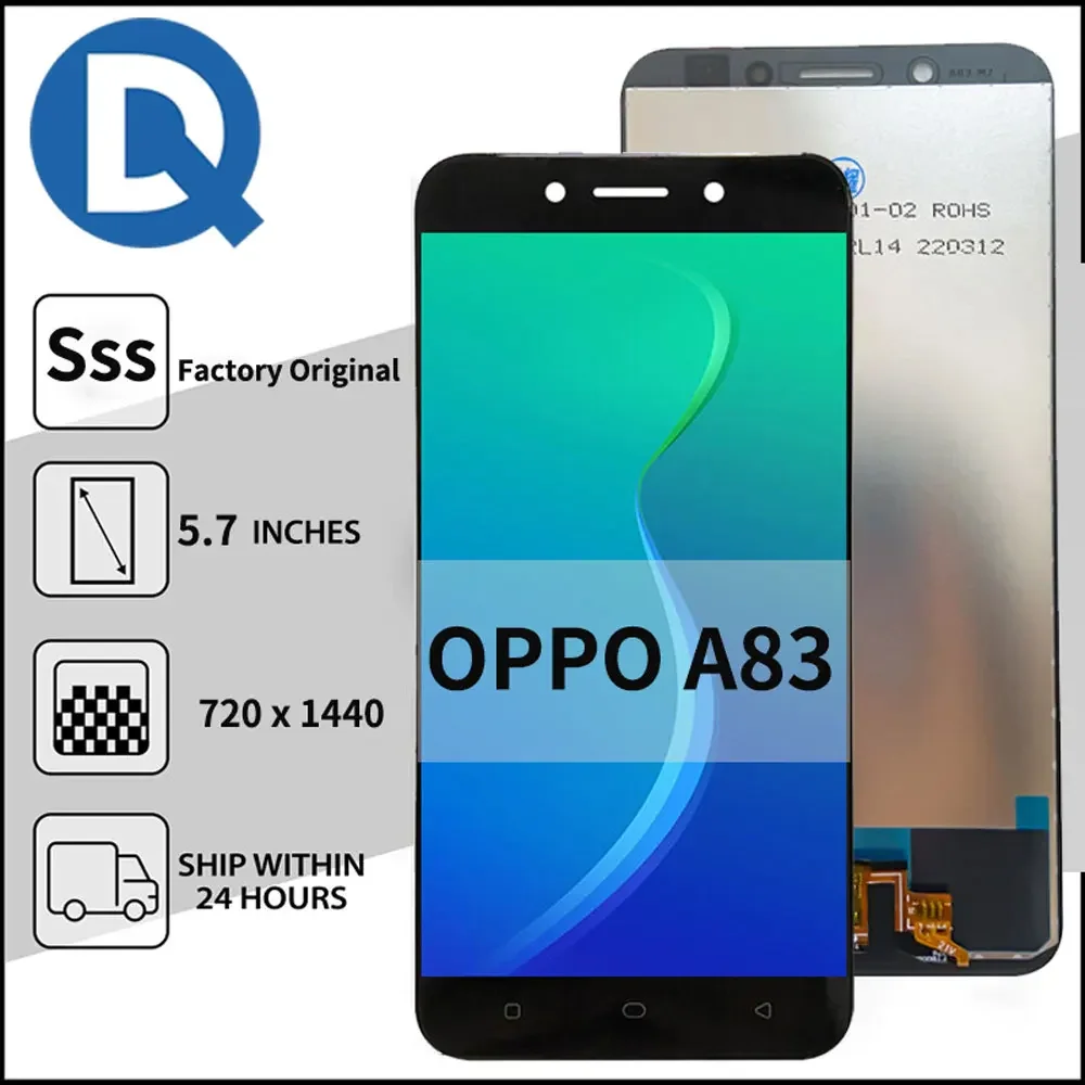 

5.7 Inch Factory 100% Well Tested Original Display for OPPO A83,Screen Display Touch Digitizer Assembly Replacement Screen
