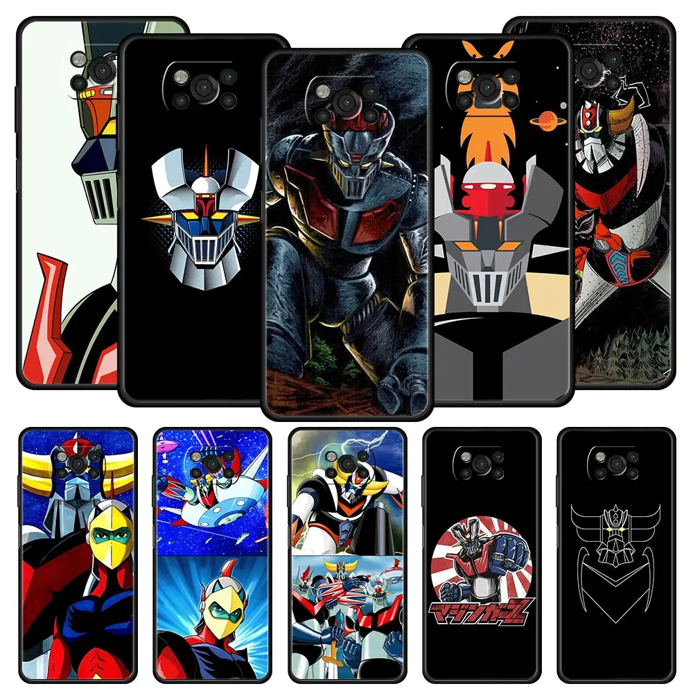 

UFO Robot Grendizer Phone Case for Xiaomi Poco X3 NFC F3 M3 M4 Mi Note 10 12 11 Ultra 11T Pro 10T Lite 5G 9T 11i 11X Soft Cover