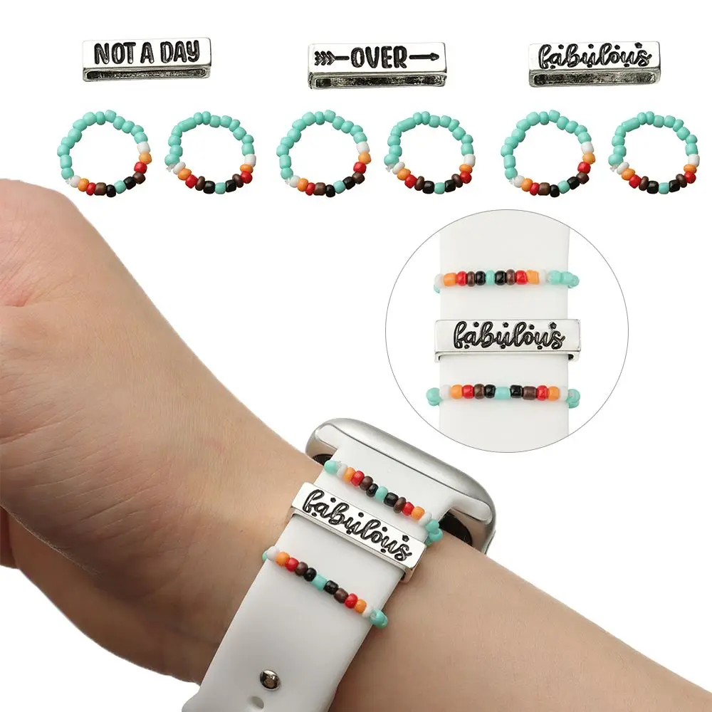 

Watch Band Ornament Wristbelt Charms Decorative Ring Replacement For Apple Watch Strap Samsung Huawei Amazfit Band