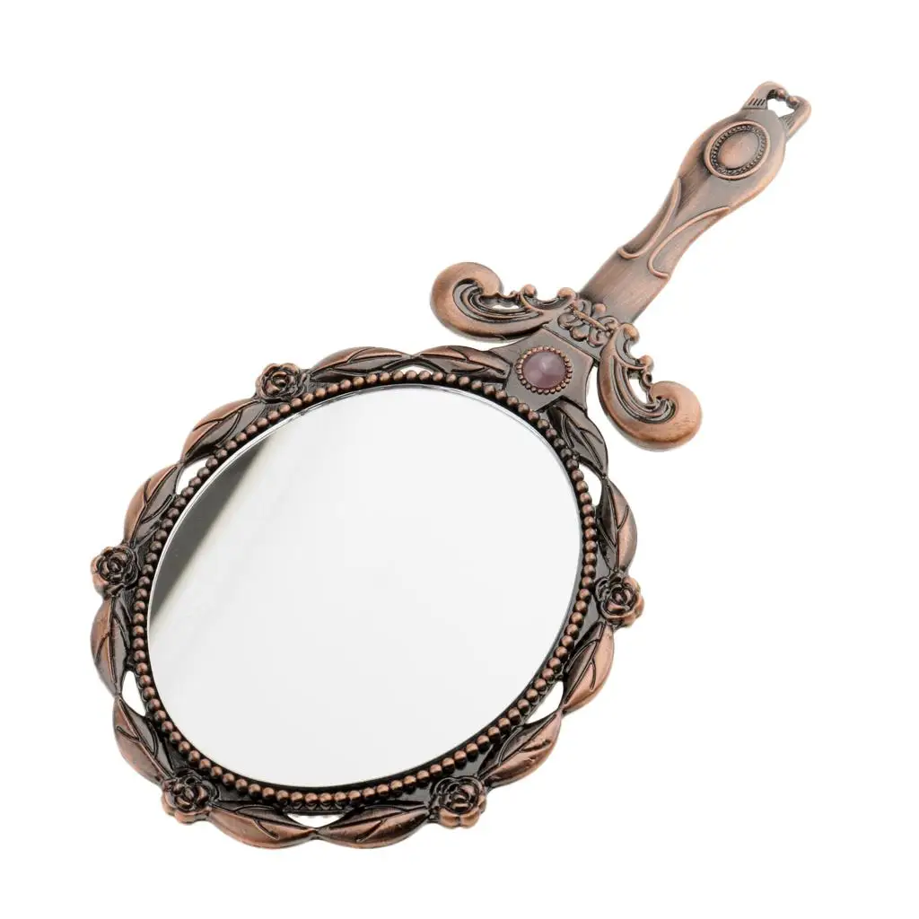 Винтажное ручное косметическое складное компактное карманное зеркало для