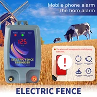 10km Electric Fence LCD Panel Charger High Voltage Pulse Controller Dog Poultry Fence Energizer Tool Waterproof US/EU Plug