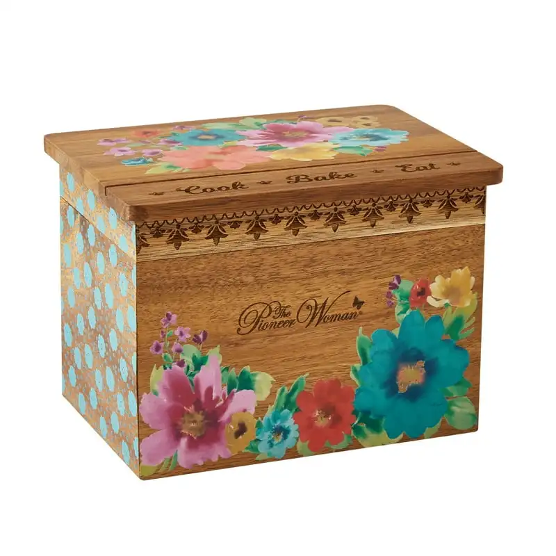 

Wood Recipe Box