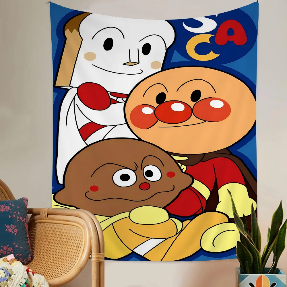 Cute Cartoon A-Anpanman Tapestry Art Printing Science Fiction Room Home Decor
