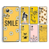 keep smile yellow silicone cover for honor 60 50 se 30 3i 20 20s 10 10i 10x 9x 8x 8a 7a pro lite phone case coque
