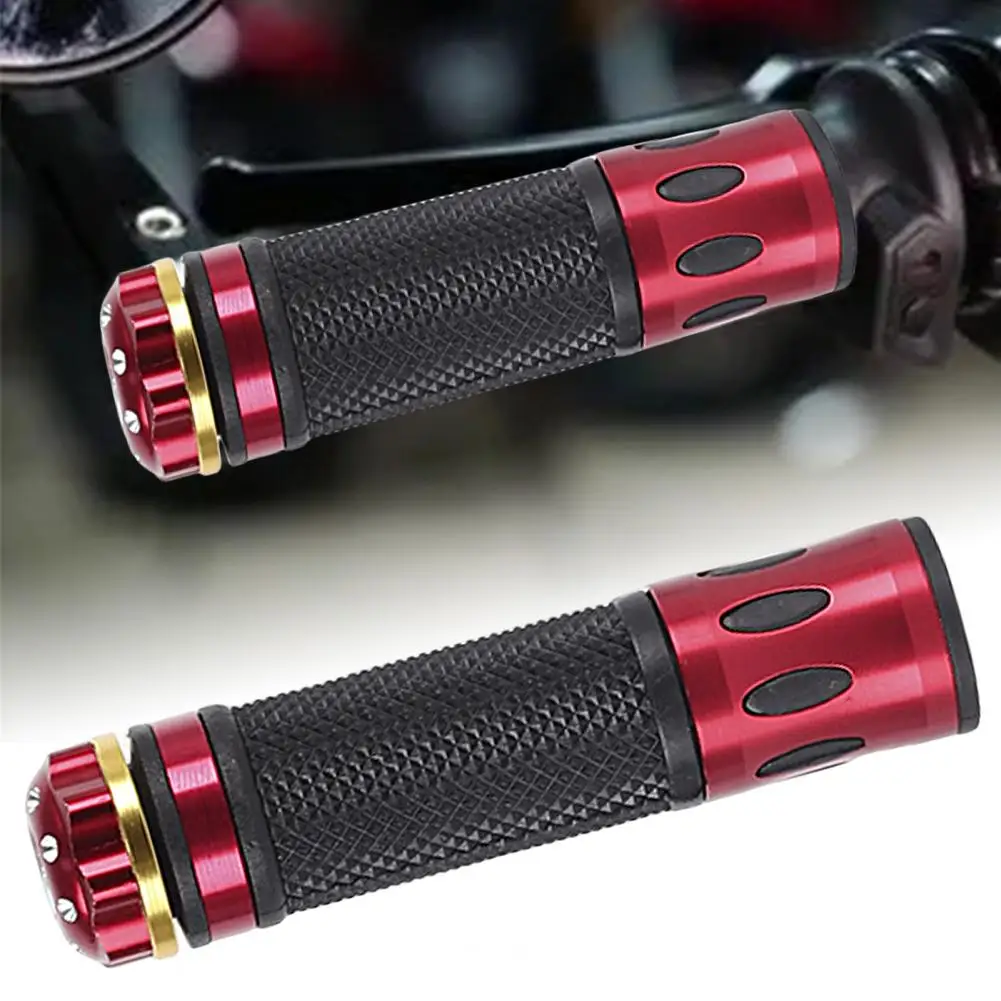 

1 Pair Bike Handle Cover Particles Shock Resistance Anti-skid Aesthetics Design Bilateral Locking Motocross Accessory Lightweigh