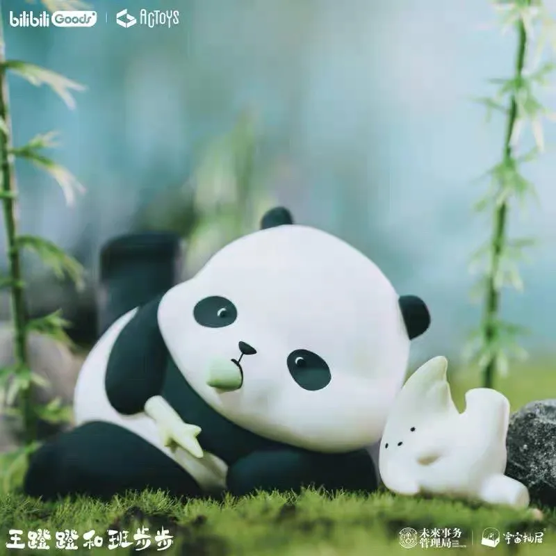 

Игрушка в виде панды ACTOYS Wang Deng и Ban Bubu, Играйте вместе, милые модели, подарок для девочек, сюрприз, таинственная коробка