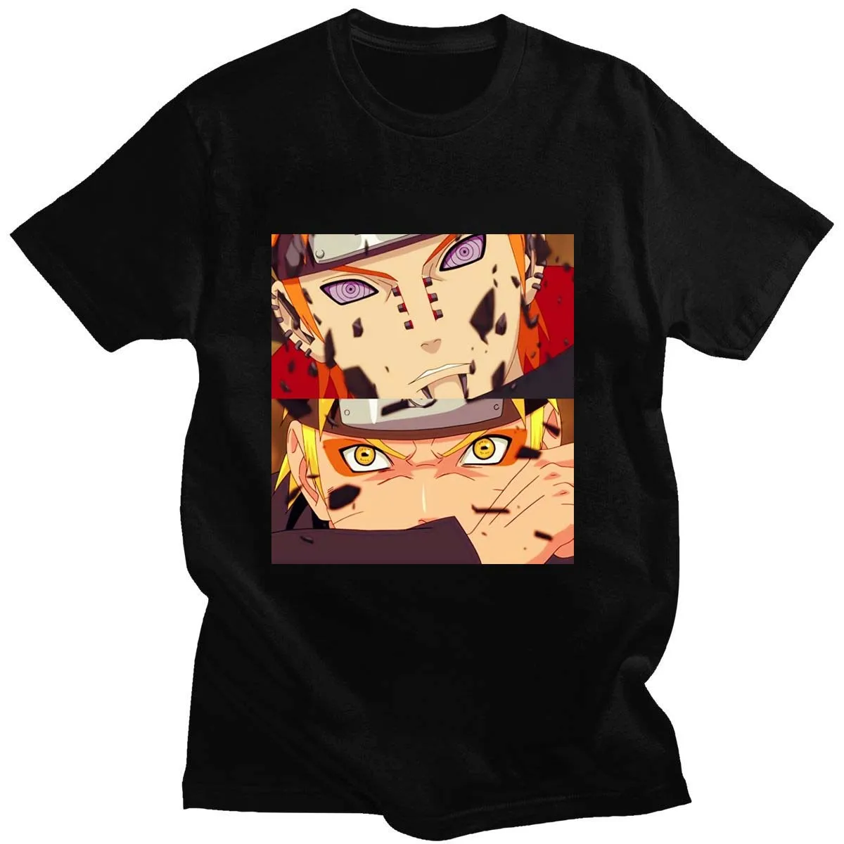 

2021 Fashion Japanese Anime T Shirt Men Funny Cartoon T-Shirt Soft Cool Streetwear Cotton Tshirt Couple Hip Hop Top Tee Male