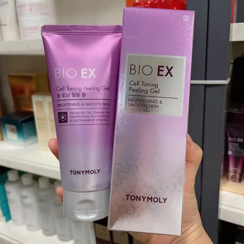Фото TONYMOLY BIO EX Cell Toning Peeling Gel 120 мл Отшелушивающий гель для осветления и разглаживания кожи, очищения пор, корейское средство для ухода за кожей №4