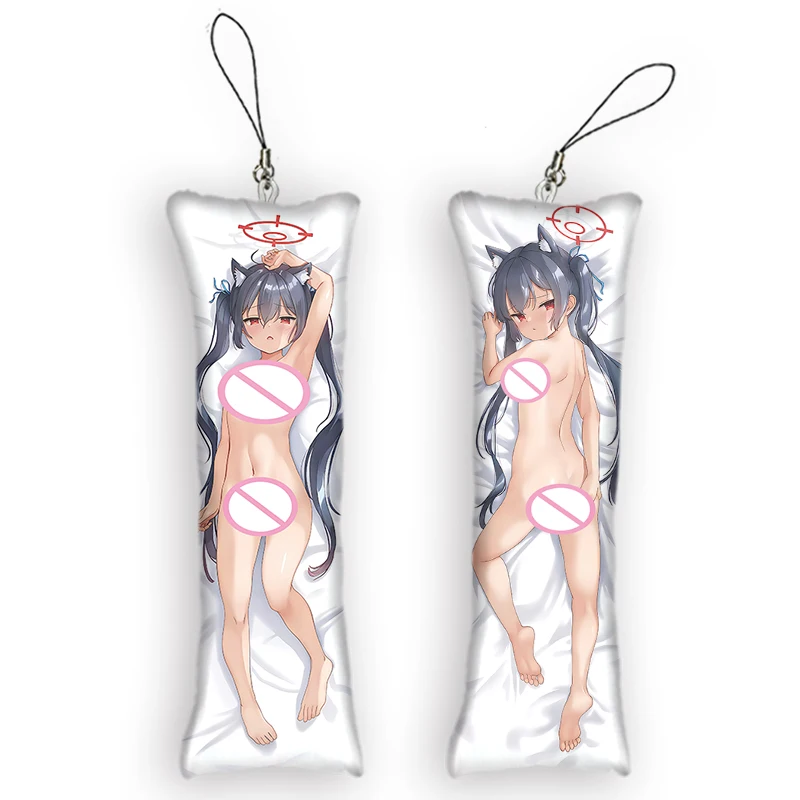 

Брелок для ключей с синим архивом Kuromi Serika, милая аниме наволочка в стиле Dakimakura