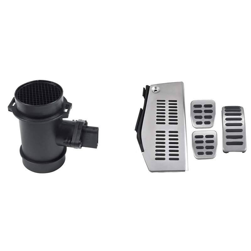 

5 Pcs Car Accessories: 1 Pcs Air Flow Sensor Meter & 4 Pcs Car Rest Accelerator Brake Pedal