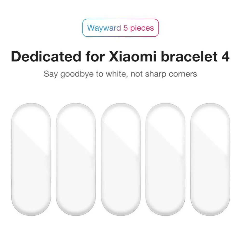 

5Pcs Transparent Hydrogel Protection Film Full Screen Permeability Film HD Explosion Protective Tempered Film For Xiaomi Mi Band