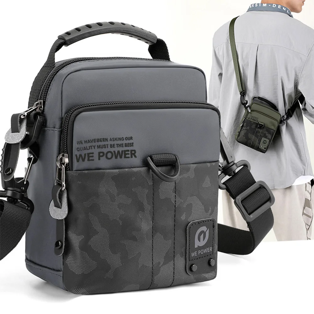 

Men Shoulder Cross Body Bag Fanny Waist Pack Nylon Military Outdoor Sports Travel Fashion Small Sling Messenger Bags Handbag