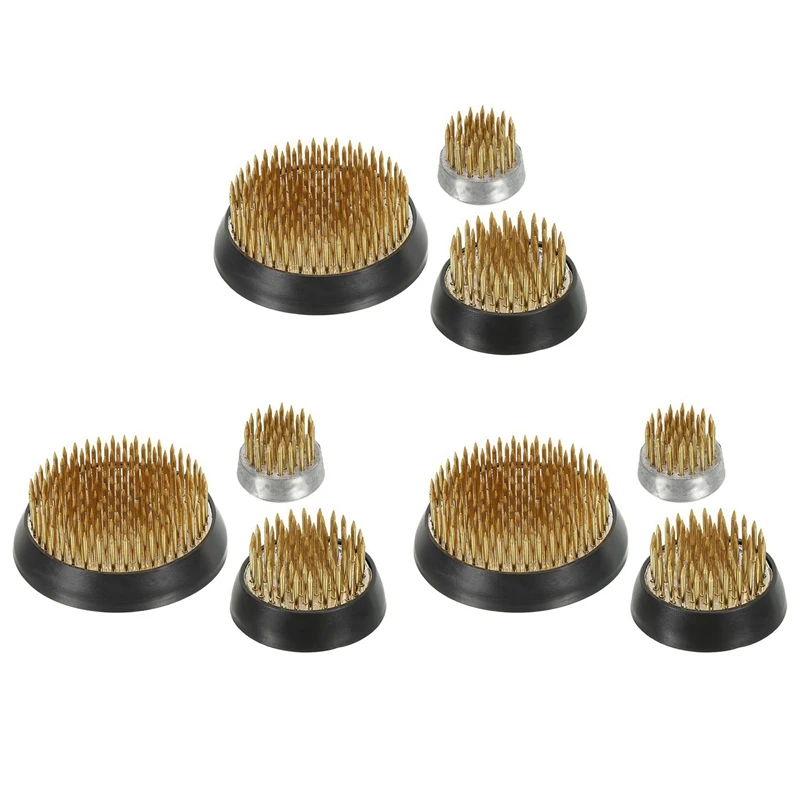 3 комплекта 0 9/1 4/2 4 дюйма цветочные лягушки Ikebana Kenzan шт. инструмент для цветочного