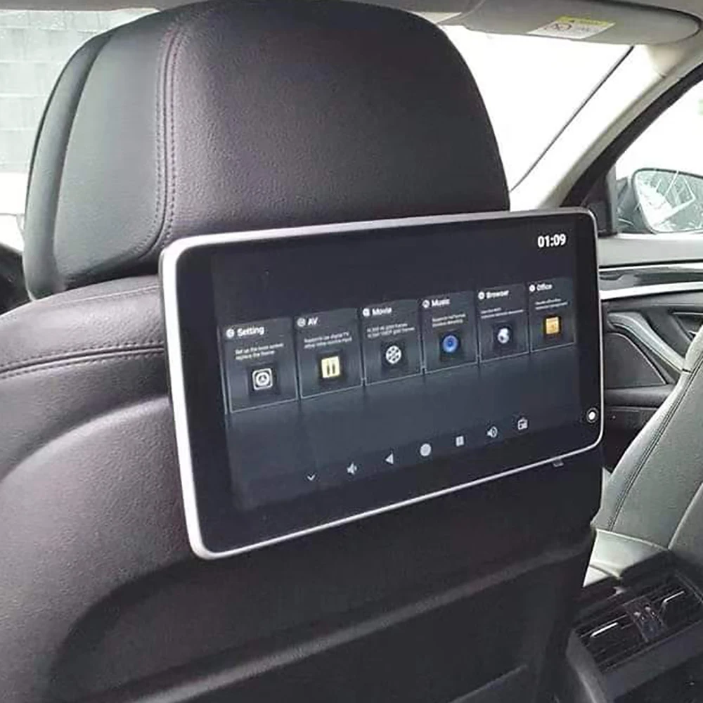 Фото Дисплей монитора подголовника IPS Android Сенсорный экран для BMW X5 F15 X6 F16 2013-2021 гг. Автомобильный плеер на заднем сиденье Видео BT AirPlay Зеркало №1