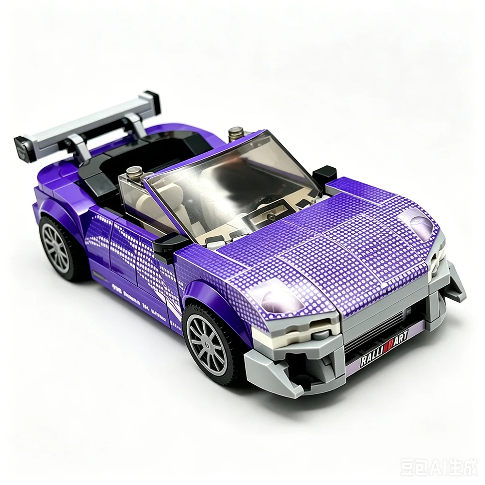 Фото Новая модель MOC Speed ​ ​ Конструктор «Классический гоночный автомобиль»: Модульная сборная модель для детей, подарочный набор для мальчиков №4