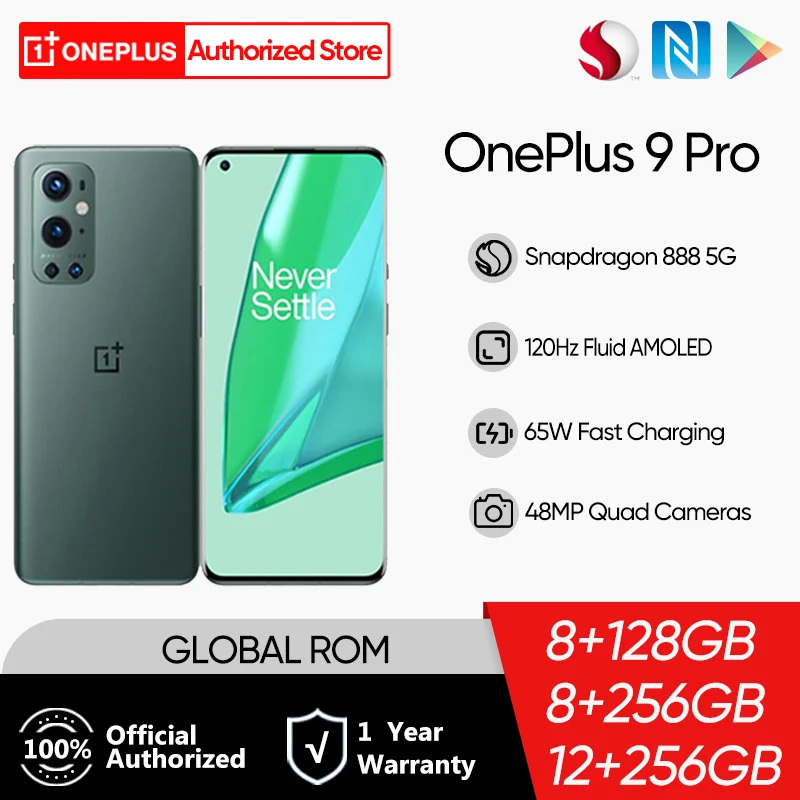 

Смартфон OnePlus 9 Pro глобальной версии, 8 Гб 128 ГБ, Snapdragon 888, 5G 120 Гц, жидкий дисплей 2,0 дюйма, камера Hasselblad 50 МП, 65T