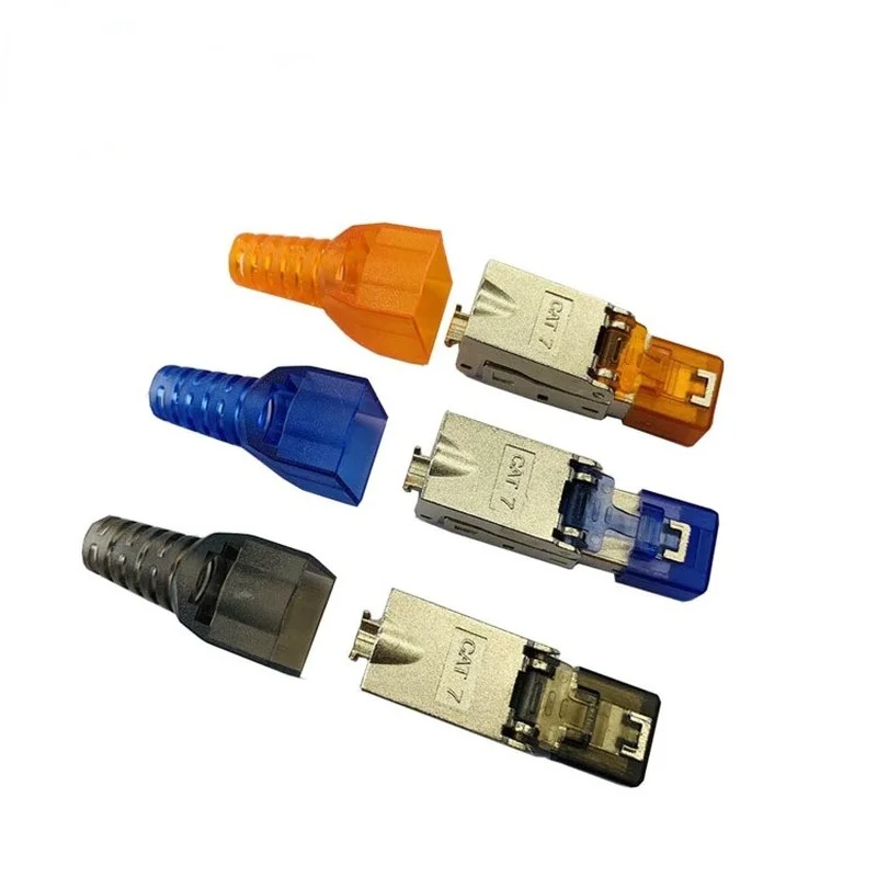 

Supply Seven Kinds of Free Crystal Plug Cat7 Shielded Network Plug FTP Jumper Non-voltage Connector Test