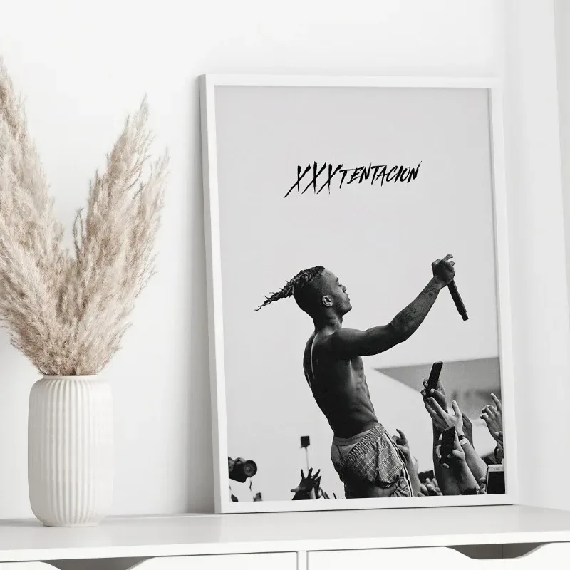 XX-Tentacion Rock-Rap Обложка альбома Художественный принт на холсте Без рамы