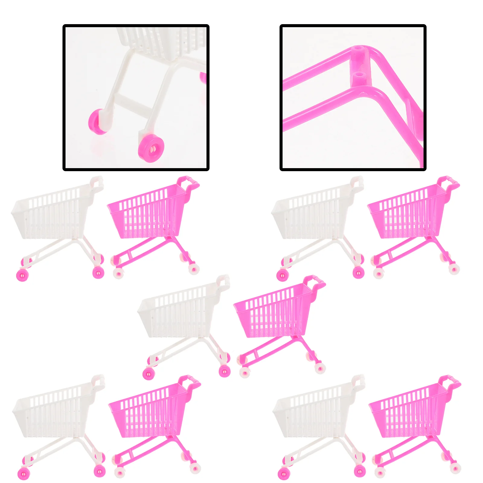 10 шт. мини-корзина для покупок игрушка ролевых игр детская тележка имитация