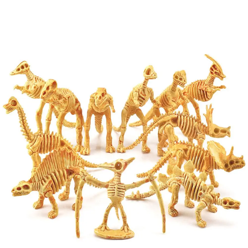 

12 шт./компл. имитация золотой версии стандартные археологические украшения со скелетом