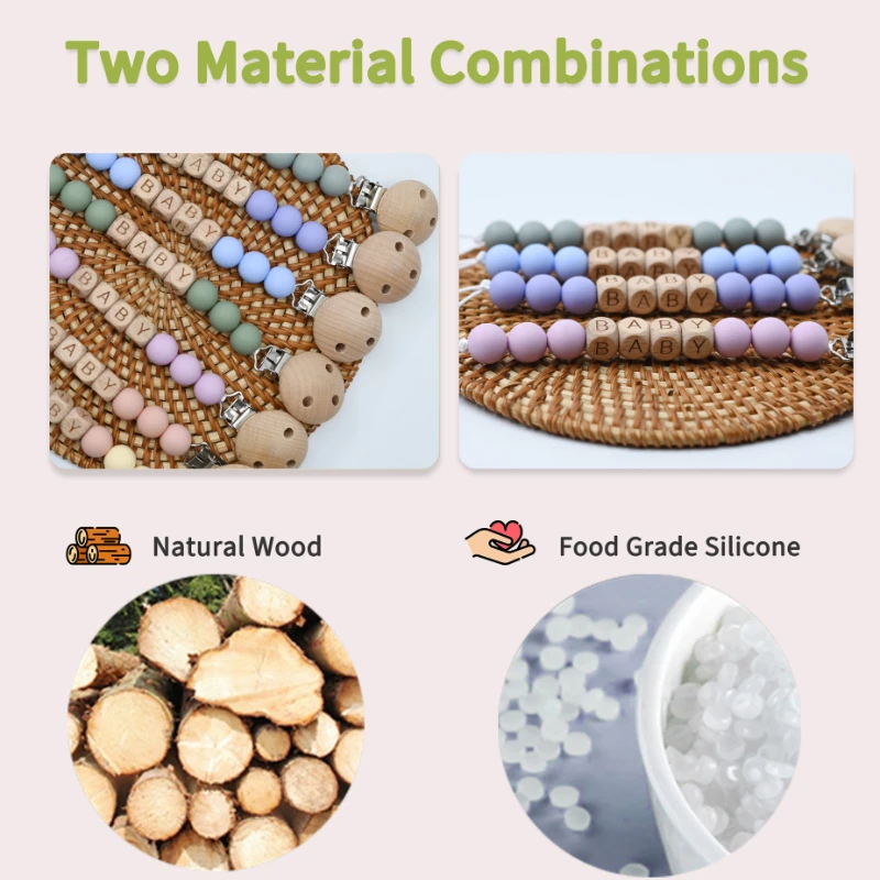 Индивидуальное название ручная работа Детская цепочка для кормления младенцев