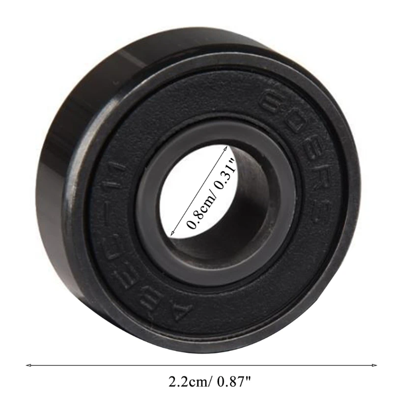 10-компонентные подшипники для скейтборда ABEC-11 скутеров высокоскоростные черные