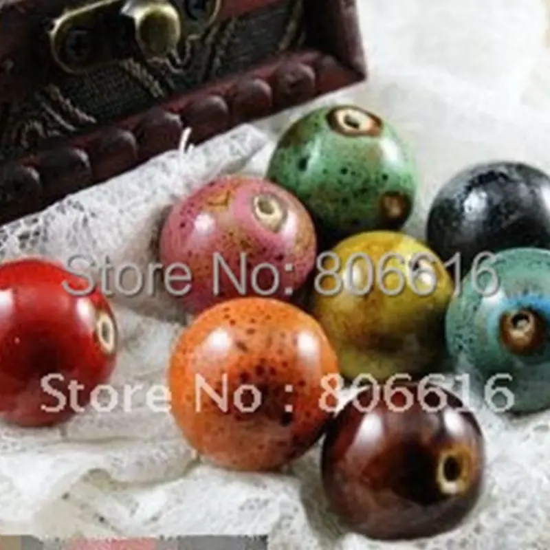 

20 мм 40 шт. керамические россыпью Бусины Стеклянные фарфоровые Фотообои