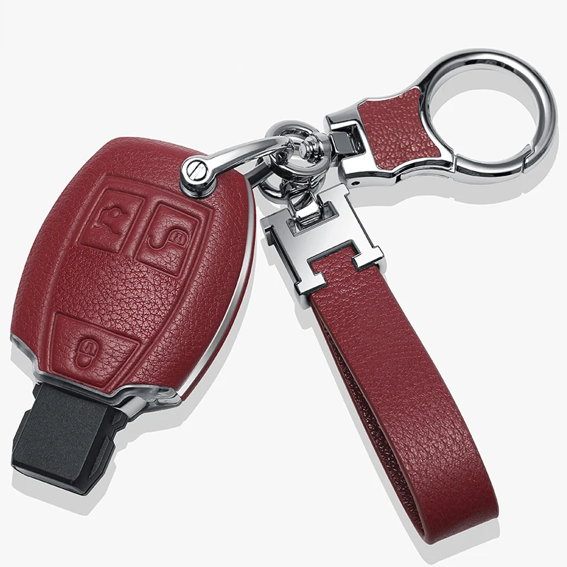

Leather Luxury Car Keys Bags Case Cover Shell for Mercedes Benz A180 C260 GLA200 GLC260 GLK300 CLA