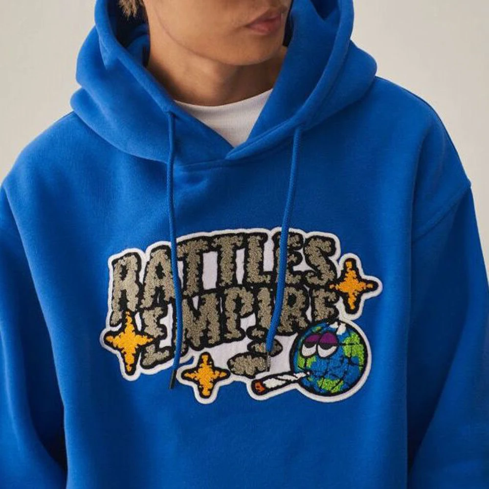 

Y2K 2023 Autumn Men's Hoodie American Street Graffiti Hip-hop Embroidery Hooded Men's Sweater Loose Large Size Sweet Car