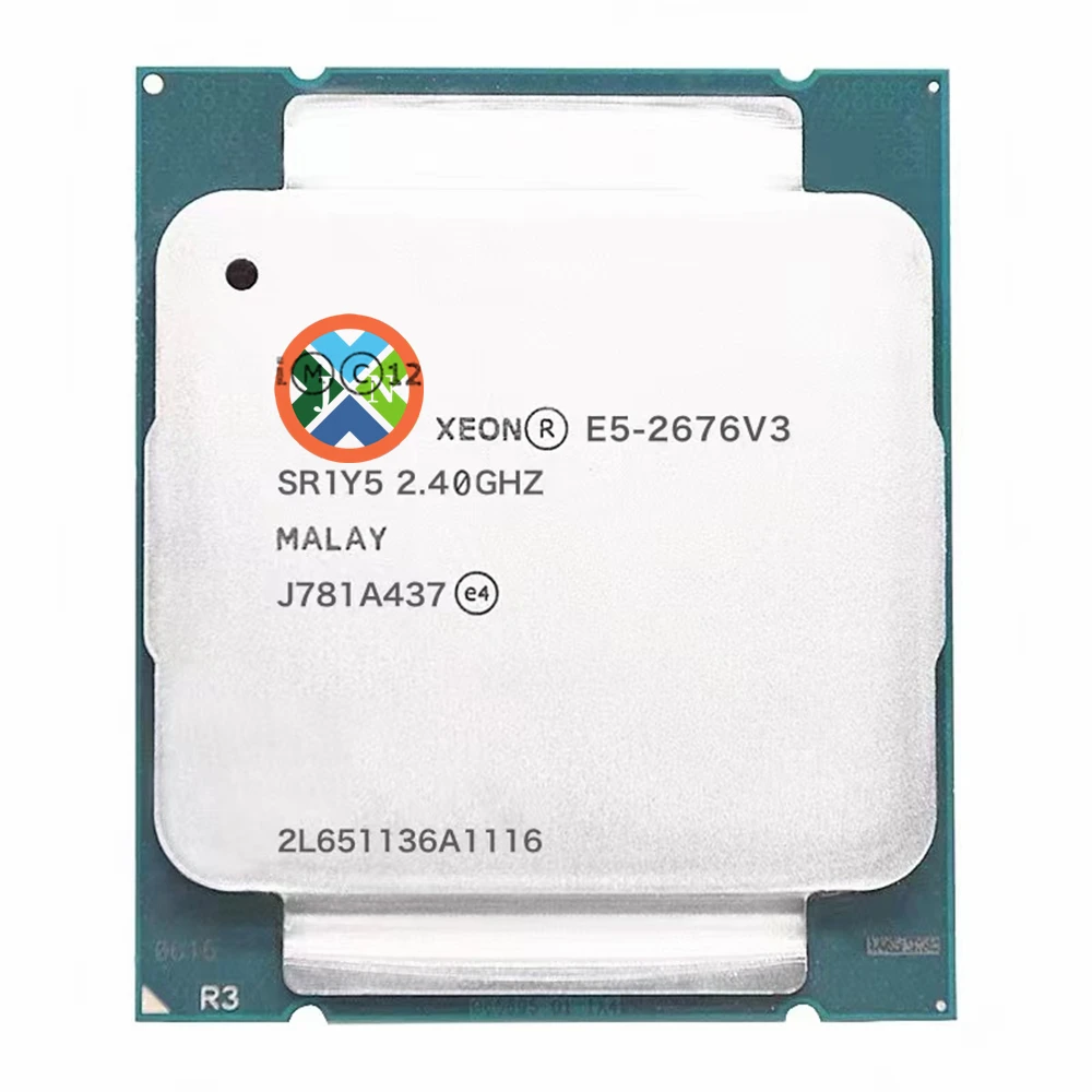E5-2676V3 Original Xeon E5-2676 V3 2 40 GHz 30M 12CORES 22NM E5 2676 LGA2011-3 120W процессор Бесплатная доставка |