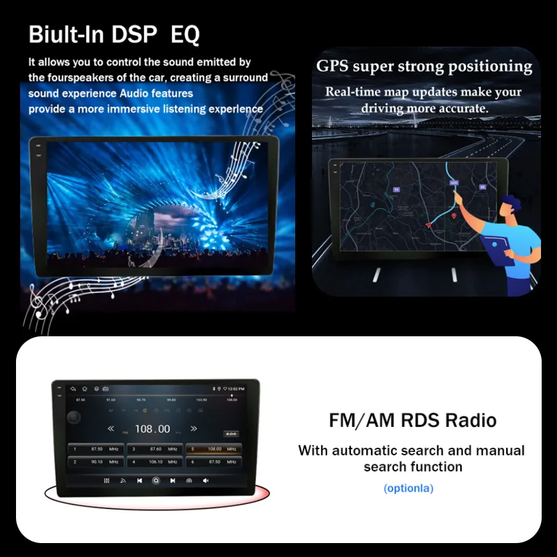 Фото Навигация Android 15 GPS WiFi CarPlay для Renault Logan 2 Sandero 2 2012-2019, беспроводной 4G стерео BT, автомобильный мультимедийный видеоплеер №5